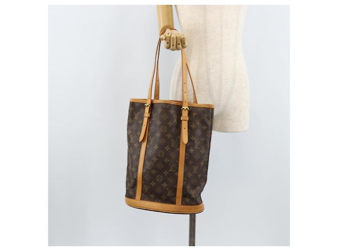 LOUIS VUITTON Borsa a Spalla Monogram Bucket GM M42236 LV Auth 173762 Monogramma - vista 23