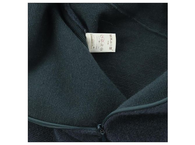 LOUIS VUITTON Tops Lana Nylon Gris LV Auth 158591M Castaño - vista 14