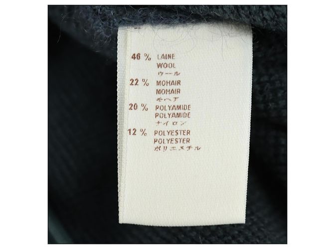 LOUIS VUITTON Tops Lana Nylon Gris LV Auth 158591M Castaño - vista 15