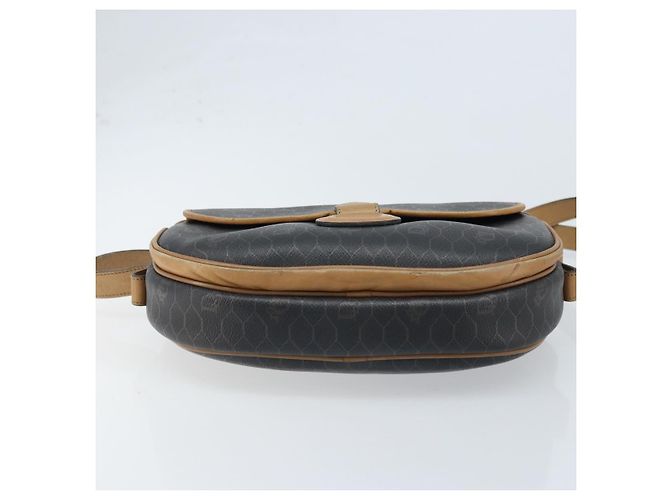 Borsa a spalla in tela a nido d'ape PVC nera e oro Christian Dior Auth ka2973 Nero D'oro - vista 9