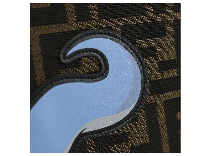 Borsa FENDI x FRGMT x POKMON Zucca Peek A Boo Dratini 2way Marrone Auth 167065SM - vista 23