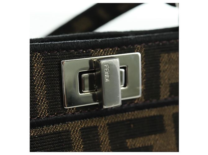 Borsa FENDI x FRGMT x POKMON Zucca Peek A Boo Dratini 2way Marrone Auth 167065SM - vista 24