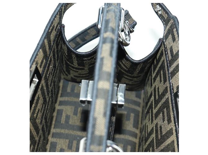 Borsa FENDI x FRGMT x POKMON Zucca Peek A Boo Dratini 2way Marrone Auth 167065SM - vista 27