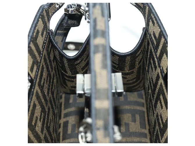 Borsa FENDI x FRGMT x POKMON Zucca Peek A Boo Dratini 2way Marrone Auth 167065SM - vista 28