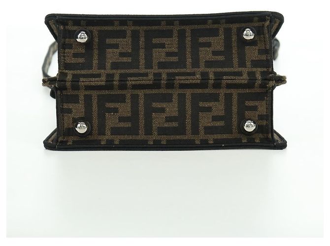 Borsa FENDI x FRGMT x POKMON Zucca Peek A Boo Dratini 2way Marrone Auth 167065SM - vista 5