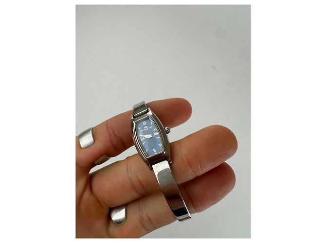 Balenciaga Vintage Quarz Stahl Uhr Silber - Ansicht 2