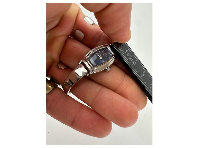 Balenciaga Vintage Quarz Stahl Uhr Silber - Ansicht 9