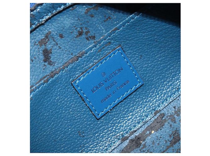 LOUIS VUITTON Pochette Dauphine PM Epi Blu M48445 LV Auth ep13675 - vista 10