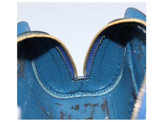 LOUIS VUITTON Pochette Dauphine PM Epi Blu M48445 LV Auth ep13675 - vista 18