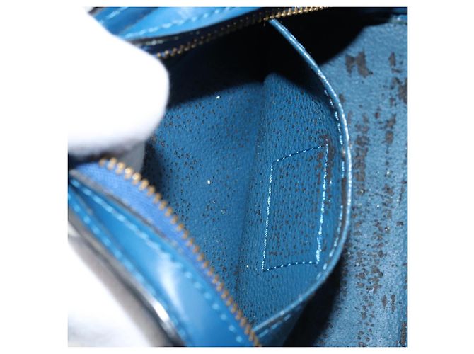 LOUIS VUITTON Pochette Dauphine PM Epi Blu M48445 LV Auth ep13675 - vista 19