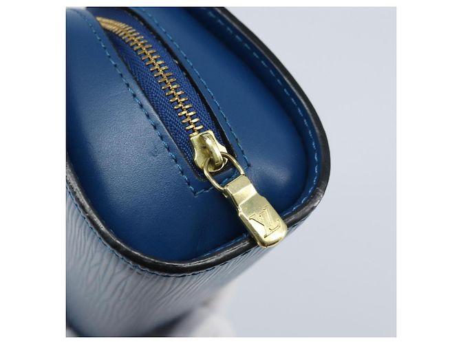 LOUIS VUITTON Pochette Dauphine PM Epi Blu M48445 LV Auth ep13675 - vista 9