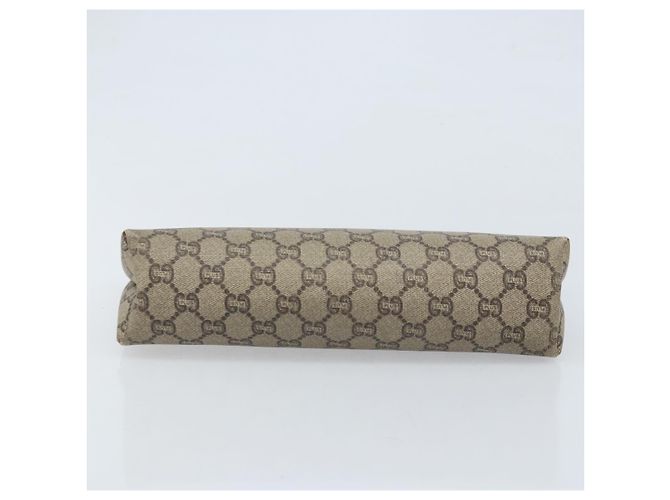 GUCCI GG Plus Supreme Clutch Bag PVC Beige Auth ka2978 - vista 7