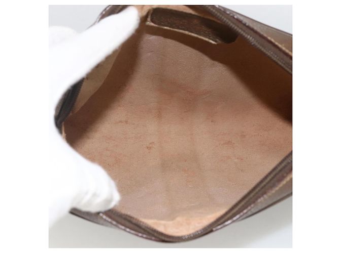 GUCCI GG Supreme Web Sherry Line Clutch Bag PVC Beige 89 01 012 Auth BA11226 - vista 14
