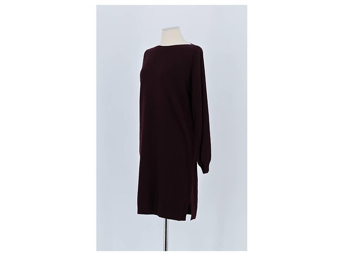 Des Petits Hauts Vestido de Lana Burdeos - vista 4