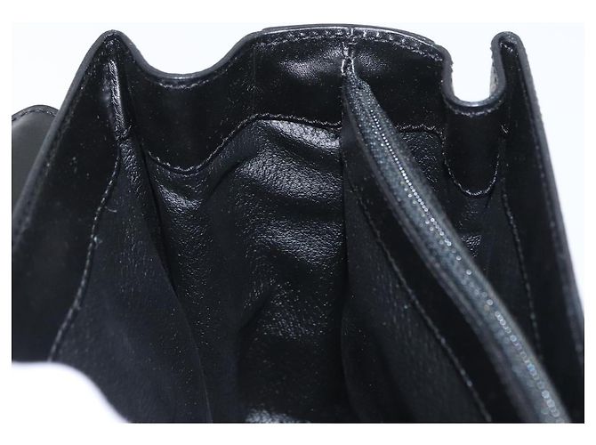 Céline Bolsa de mão em lona Macadam Circle CELINE em couro PVC preto e dourado Auth 172374 - vista 20