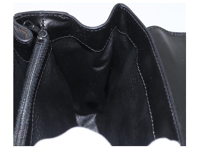 Céline Bolsa de mão em lona Macadam Circle CELINE em couro PVC preto e dourado Auth 172374 - vista 21
