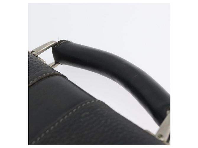 Borsa da lavoro Burberrys in pelle nera e argento Auth bs33515 Nero - vista 14
