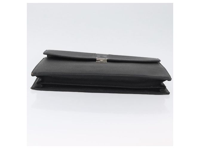 Borsa da lavoro Burberrys in pelle nera e argento Auth bs33515 Nero - vista 6