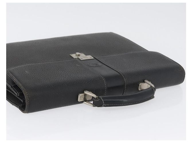 Borsa da lavoro Burberrys in pelle nera e argento Auth bs33515 Nero - vista 7