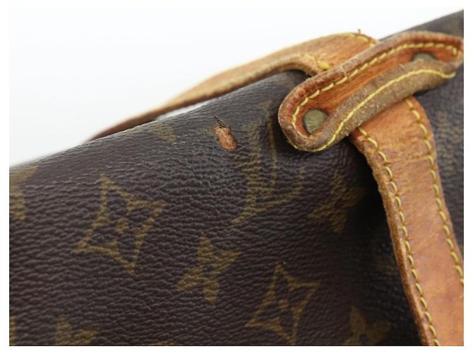 LOUIS VUITTON Borsa a Spalla Monogram Saumur 35 M42254 LV Auth ka2882 Monogramma - vista 10