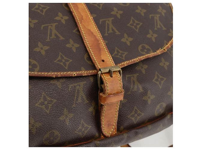 LOUIS VUITTON Borsa a Spalla Monogram Saumur 35 M42254 LV Auth ka2882 Monogramma - vista 19