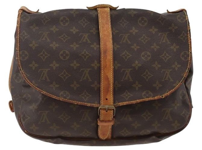 LOUIS VUITTON Borsa a Spalla Monogram Saumur 35 M42254 LV Auth ka2882 Monogramma - vista 2