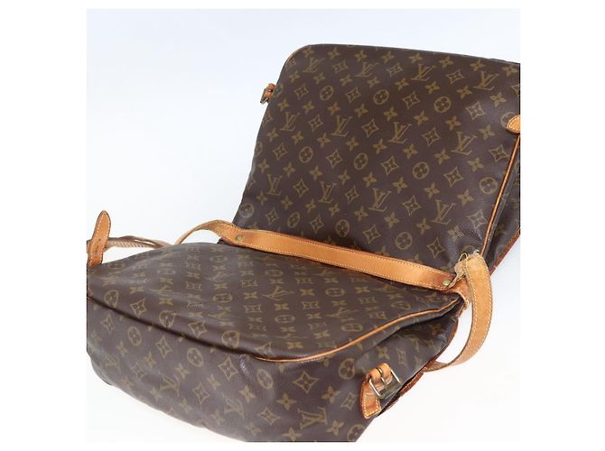 LOUIS VUITTON Borsa a Spalla Monogram Saumur 35 M42254 LV Auth ka2882 Monogramma - vista 20
