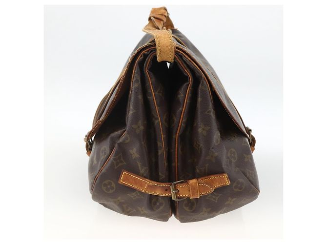 LOUIS VUITTON Borsa a Spalla Monogram Saumur 35 M42254 LV Auth ka2882 Monogramma - vista 3