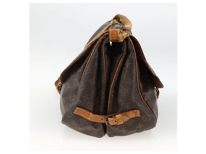 LOUIS VUITTON Borsa a Spalla Monogram Saumur 35 M42254 LV Auth ka2882 Monogramma - vista 4