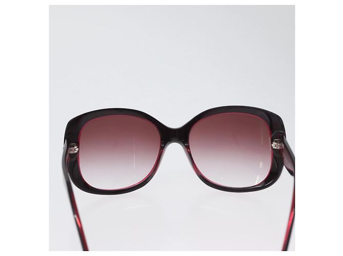 Gafas de sol CHANEL COCO Mark de plástico Rojo 5183-A CC Auth BA11304 Roja - vista 2