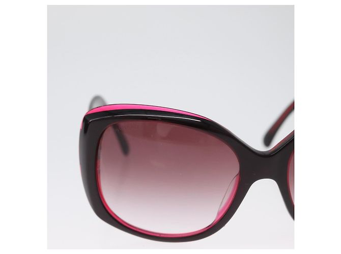 Gafas de sol CHANEL COCO Mark de plástico Rojo 5183-A CC Auth BA11304 Roja - vista 3