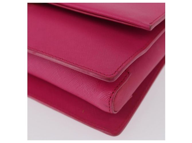 Borsa a Spalla Vala Chain in Pelle Rosa Oro Auth 172403 di Salvatore Ferragamo D'oro - vista 14