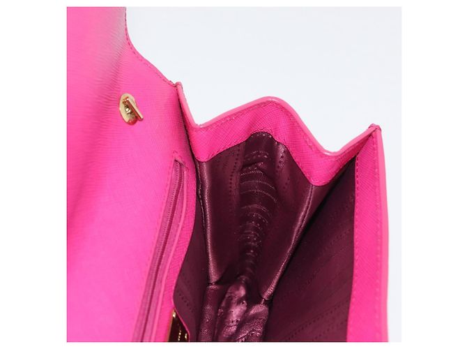 Borsa a Spalla Vala Chain in Pelle Rosa Oro Auth 172403 di Salvatore Ferragamo D'oro - vista 19