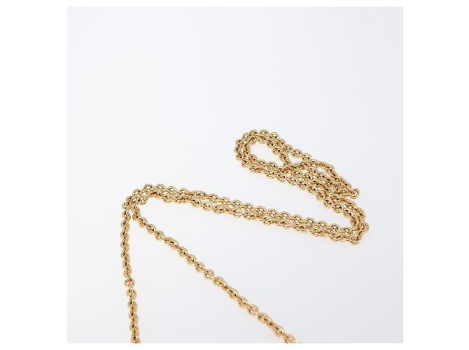 Borsa a Spalla Vala Chain in Pelle Rosa Oro Auth 172403 di Salvatore Ferragamo D'oro - vista 8
