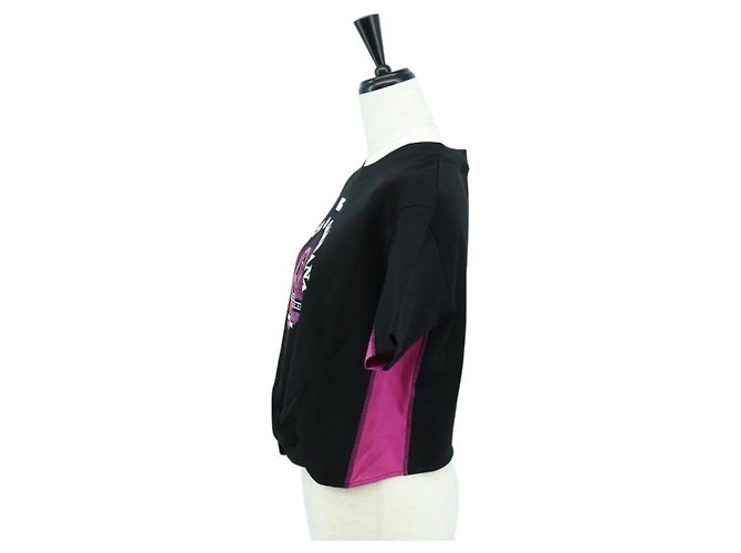 Dolce & Gabbana DOLCE&GABBANA D&G x Jujutsu Kaisen Camiseta Cortada de Algodón Negra Auth 167071SM Negro - vista 3