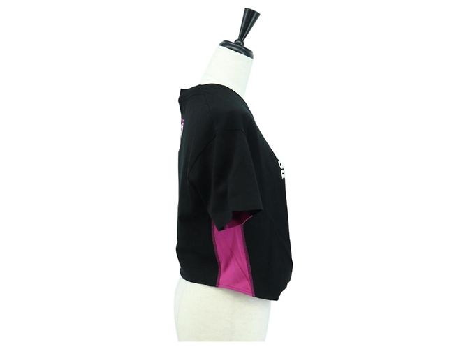 Dolce & Gabbana DOLCE&GABBANA D&G x Jujutsu Kaisen Camiseta Cortada de Algodón Negra Auth 167071SM Negro - vista 4