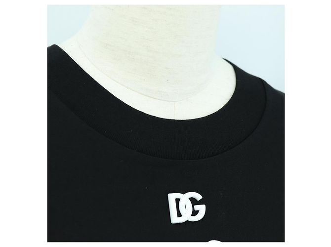 Dolce & Gabbana DOLCE&GABBANA D&G x Jujutsu Kaisen Camiseta Cortada de Algodón Negra Auth 167071SM Negro - vista 5
