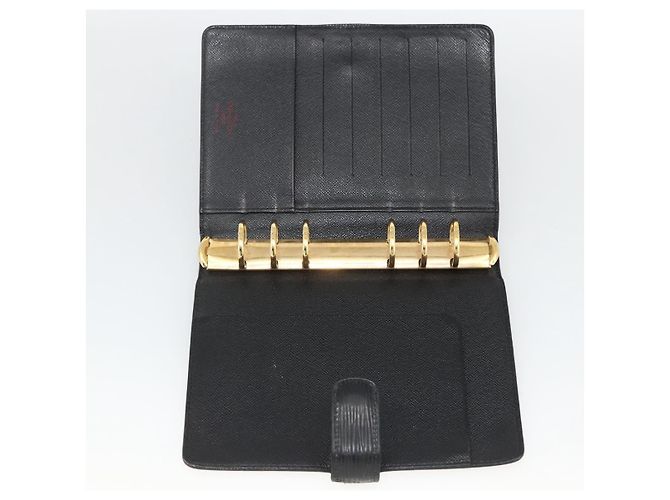 COPERTINA AGENDA MM LOUIS VUITTON Epi Nera R20042 LV Auth BA11325 - vista 8