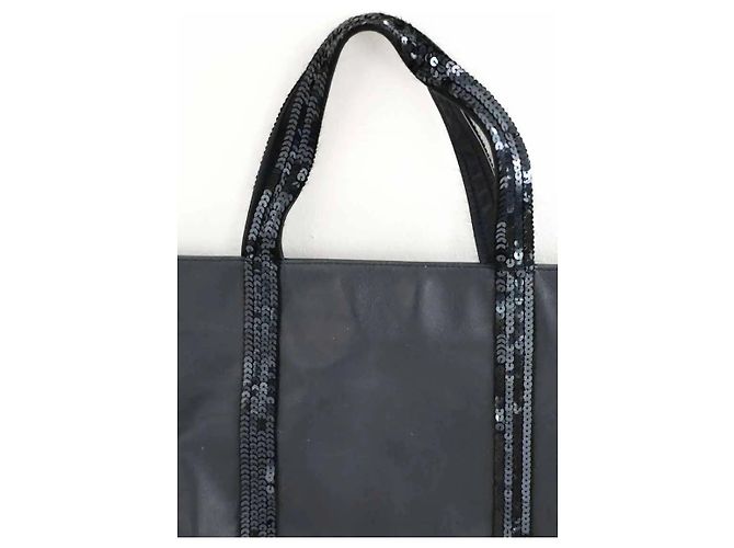 Bolsa Tote Vanessa Bruno em couro azul marinho - vista 2