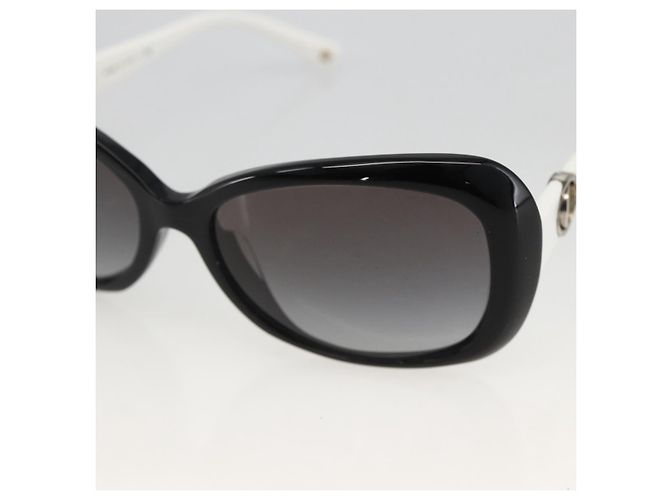 Gafas de sol GUCCI de plástico Negro Blanco Auth bs33727 - vista 9