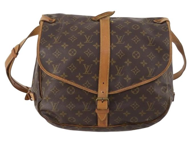LOUIS VUITTON Borsa a Spalla Monogram Saumur 35 M42254 LV Auth bs33561 Monogramma - vista 13