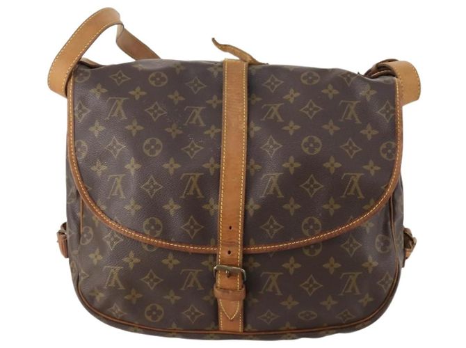 LOUIS VUITTON Borsa a Spalla Monogram Saumur 35 M42254 LV Auth bs33561 Monogramma - vista 2