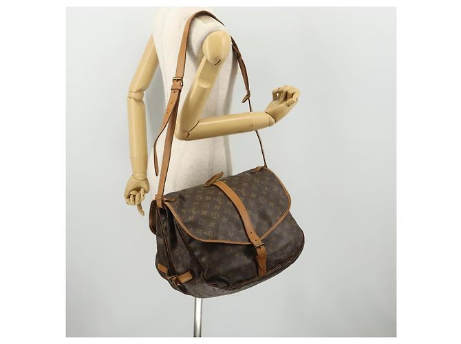 LOUIS VUITTON Borsa a Spalla Monogram Saumur 35 M42254 LV Auth bs33561 Monogramma - vista 28