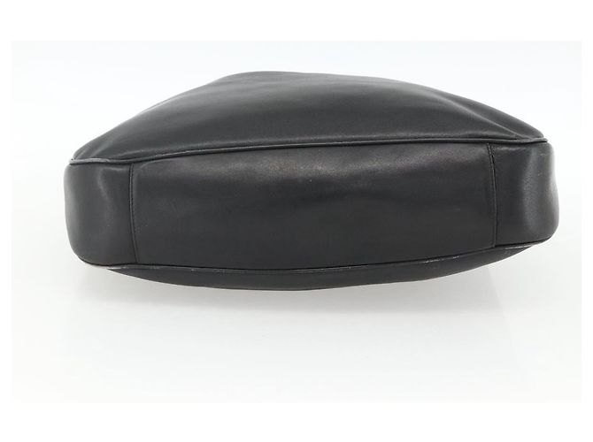 Borsa a Spalla in Pelle Gucci Bamboo Nera e Dorata Auth 173820 Nero D'oro - vista 9