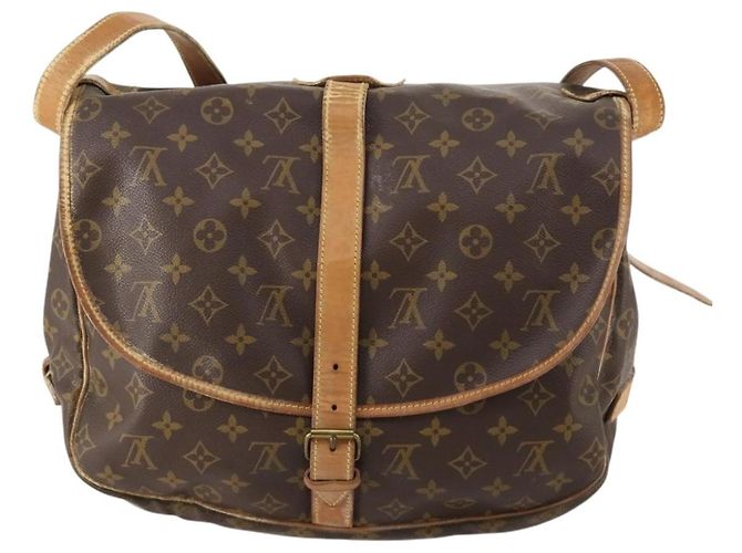 LOUIS VUITTON Bolso de Hombro Monogram Saumur 35 M42254 LV Auth 172676 Monograma - vista 2
