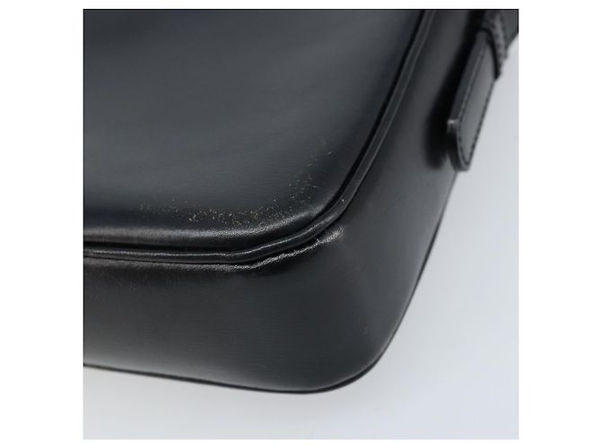 Céline Borsa a Spalla Gancini in Pelle Nera e Oro Auth ep13660 Nero D'oro - vista 15