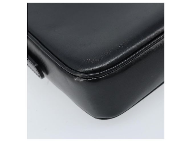 Céline Borsa a Spalla Gancini in Pelle Nera e Oro Auth ep13660 Nero D'oro - vista 16