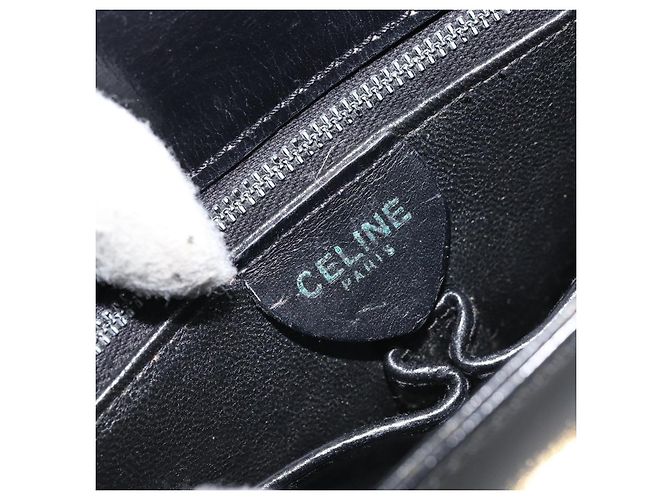 Céline Borsa a Spalla Gancini in Pelle Nera e Oro Auth ep13660 Nero D'oro - vista 19