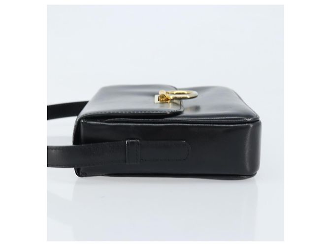 Céline Borsa a Spalla Gancini in Pelle Nera e Oro Auth ep13660 Nero D'oro - vista 4