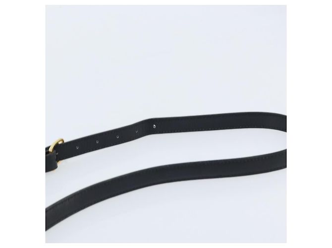 Céline Borsa a Spalla Gancini in Pelle Nera e Oro Auth ep13660 Nero D'oro - vista 8